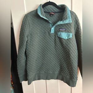 Patagonia Green Quilted Pullover